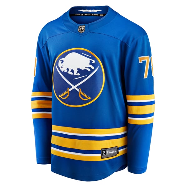 Men's Buffalo Sabres Jacob Bryson Fanatics Royal Home Breakaway Player Jersey - Image 3
