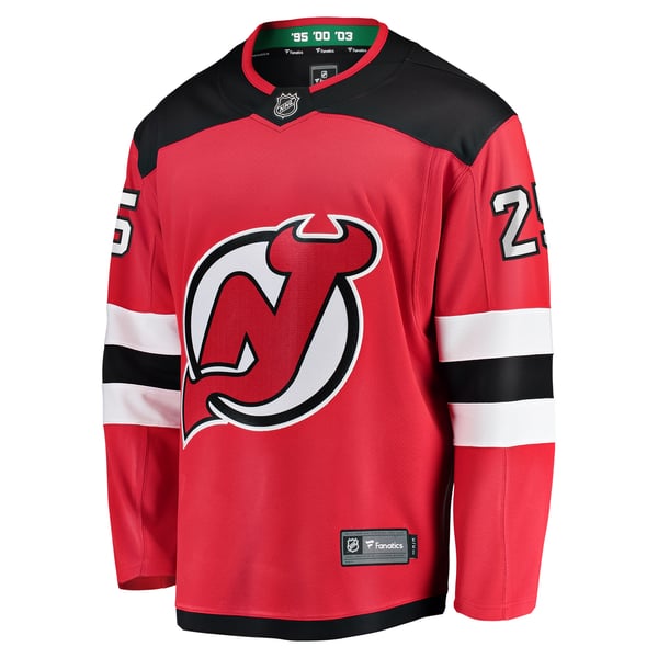 Men's New Jersey Devils Jacob Markstrom Fanatics Red Home Premier Breakaway Player Jersey - Image 3