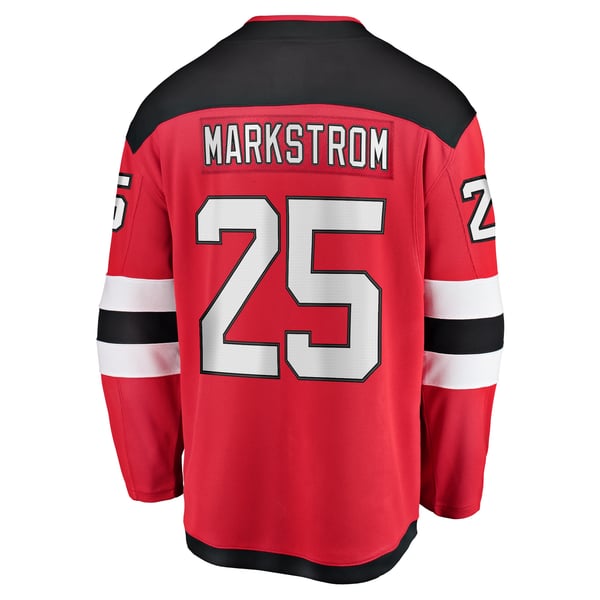 Men's New Jersey Devils Jacob Markstrom Fanatics Red Home Premier Breakaway Player Jersey - Image 4