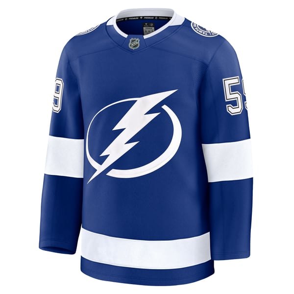 Men's Tampa Bay Lightning Jake Guentzel Fanatics Blue Home Premium Jersey - Image 3