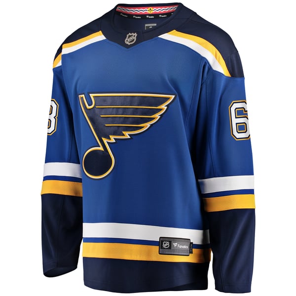 Men's St. Louis Blues Jake Neighbours Fanatics Blue Home Premier Breakaway Player Jersey - Image 3