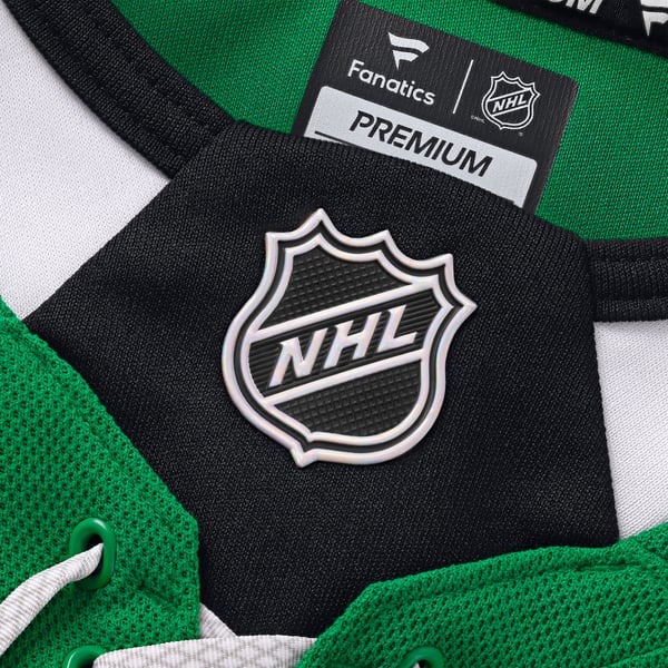 Men's Dallas Stars Jake Oettinger Fanatics Kelly Green Home Premium Jersey - Image 6