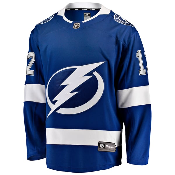 Men's Tampa Bay Lightning Jakob Pelletier Fanatics Blue Home Breakaway Jersey - Image 3