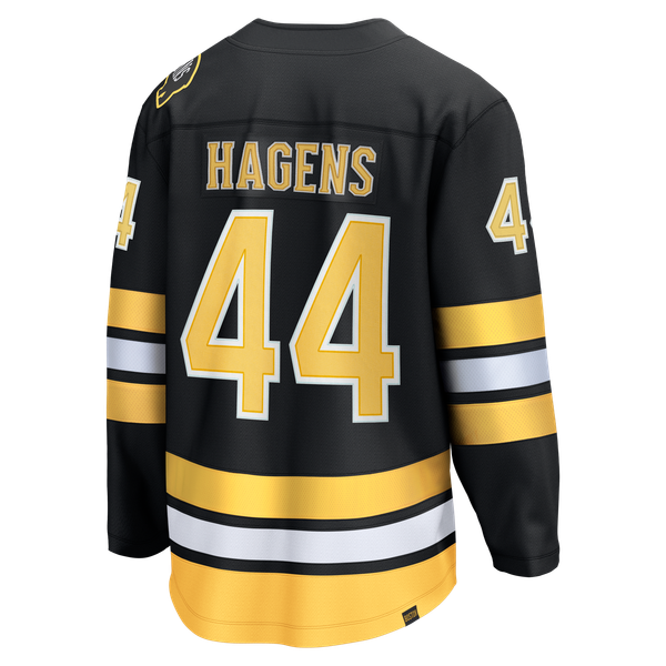Men's Boston Bruins James Hagens Fanatics Black Breakaway Jersey