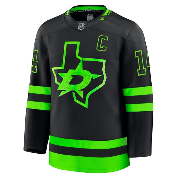 Men's Dallas Stars Jamie Benn Fanatics Black Alternate Premium Jersey - Image 3