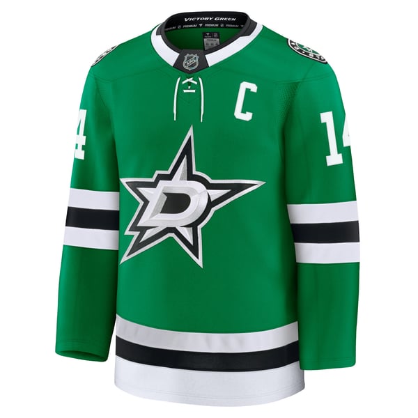 Men's Dallas Stars Jamie Benn Fanatics Kelly Green Home Premium Jersey - Image 3