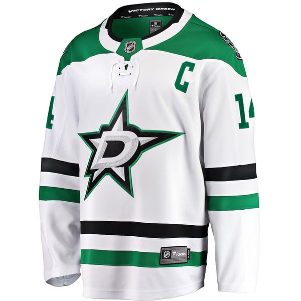Men's Dallas Stars Jamie Benn Fanatics White  Breakaway Jersey - Image 3