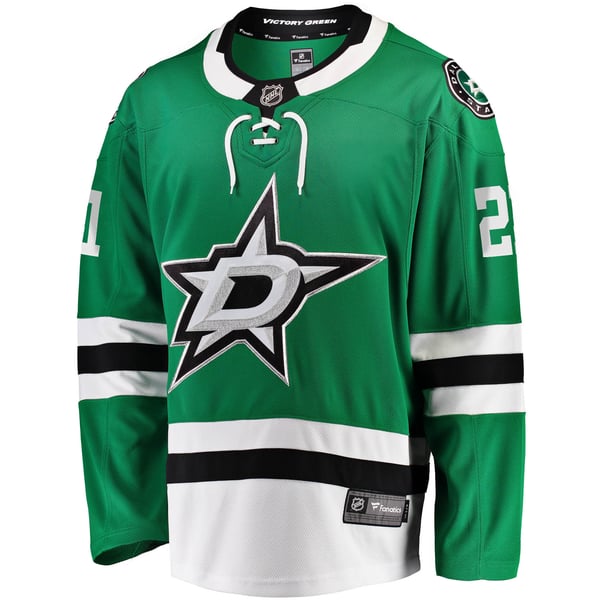 Men's Dallas Stars Jason Robertson Fanatics Kelly Green Home Breakaway Replica Jersey - Image 3