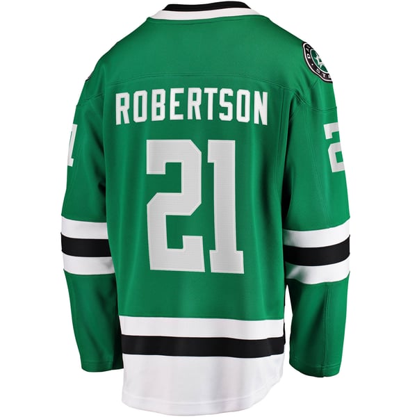 Men's Dallas Stars Jason Robertson Fanatics Kelly Green Home Breakaway Replica Jersey - Image 4