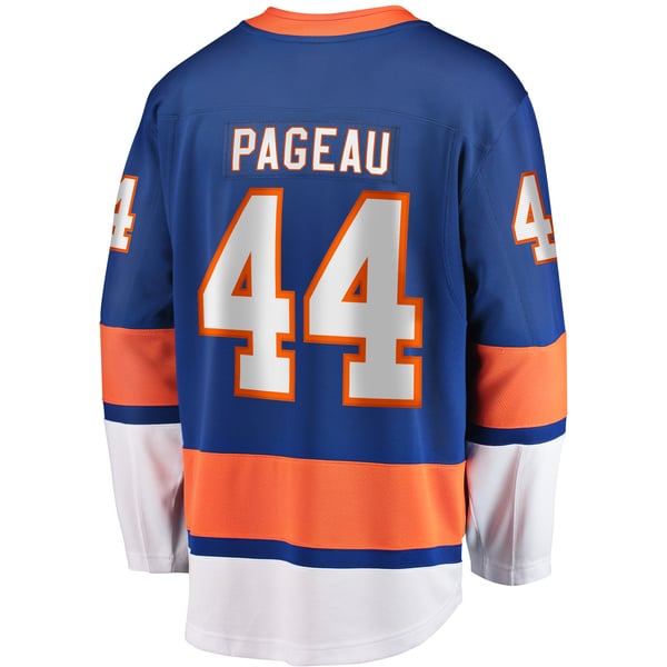 Men's New York Islanders Jean-Gabriel Pageau Fanatics Blue Breakaway Player Jersey - Image 4