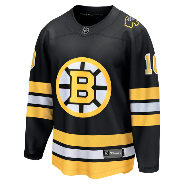 Men's Boston Bruins JJ Peterka Fanatics Black Home Breakaway Jersey