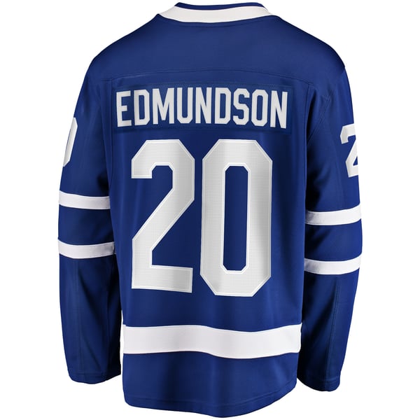 Men's Toronto Maple Leafs Joel Edmundson Fanatics Blue Home Premier Breakaway Player Jersey - Image 4