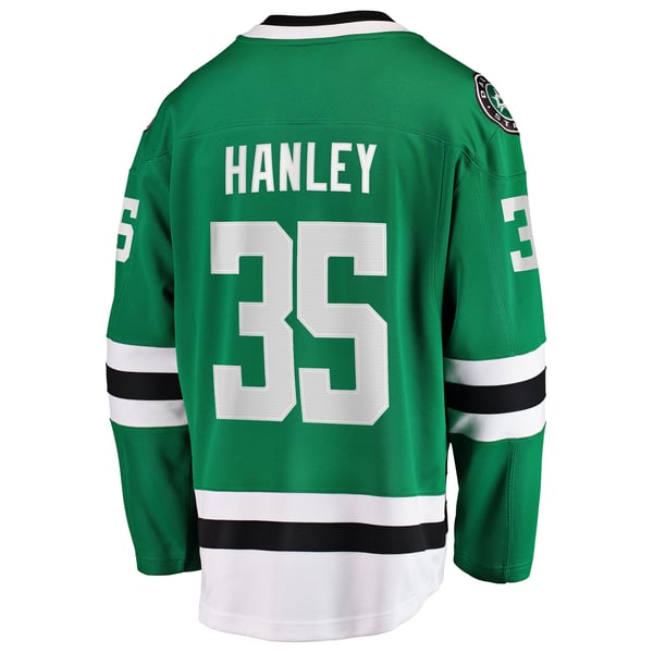 Men's Dallas Stars Joel Hanley Fanatics Kelly Green Breakaway Player Jersey - Image 4