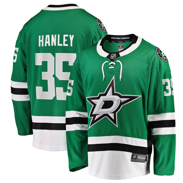 Men's Dallas Stars Joel Hanley Fanatics Kelly Green Breakaway Player Jersey - Image 1
