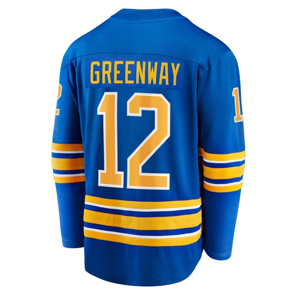 Men's Buffalo Sabres Jordan Greenway Fanatics Royal Home Breakaway Jersey - Image 4