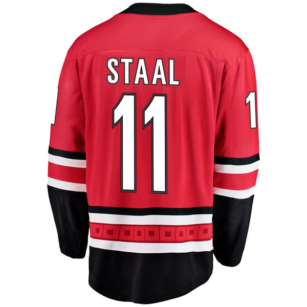 Men's Carolina Hurricanes Jordan Staal Fanatics Red Alternate Breakaway Jersey - Image 4