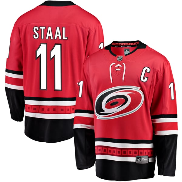 Men's Carolina Hurricanes Jordan Staal Fanatics Red Alternate Breakaway Jersey - Image 1