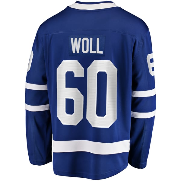 Men's Toronto Maple Leafs Joseph Woll Fanatics Blue Home Premier Breakaway Player Jersey - Image 4