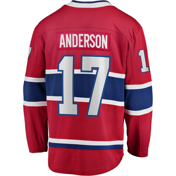 Men's Montreal Canadiens Josh Anderson Fanatics Red Breakaway Player Jersey - Image 4