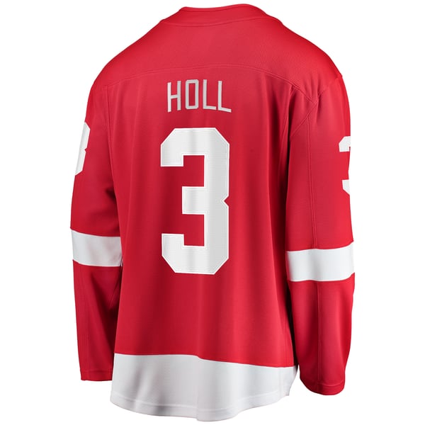 Men's Detroit Red Wings Justin Holl Fanatics Red Home Breakaway Jersey - Image 4