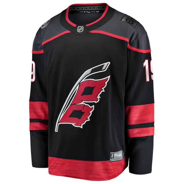 Men's Carolina Hurricanes K'Andre Miller Fanatics Black Home Breakaway Jersey - Image 3