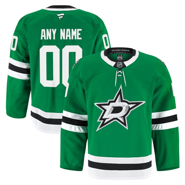 Men's Dallas Stars Fanatics Kelly Green Home Authentic Pro Custom Jersey - Image 1