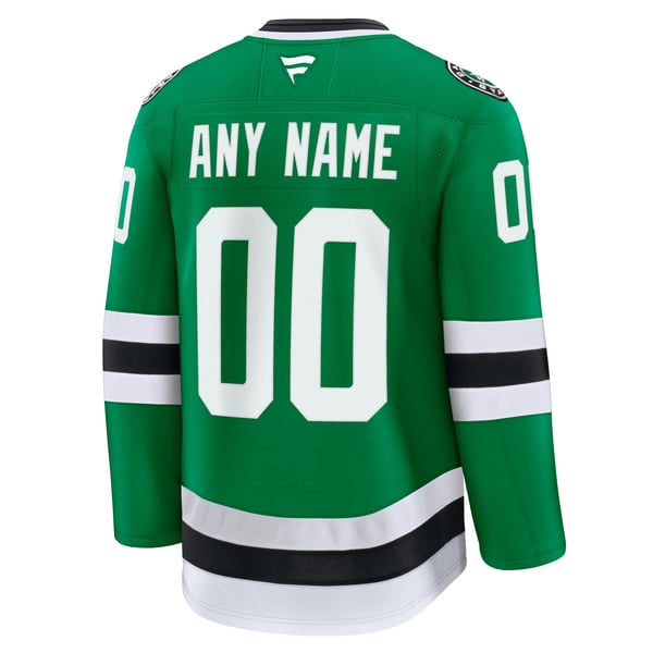 Men's Dallas Stars Fanatics Kelly Green Home Premium Custom Jersey - Image 4