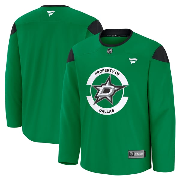 Men's Dallas Stars Fanatics Kelly Green Practice Jersey - Image 2