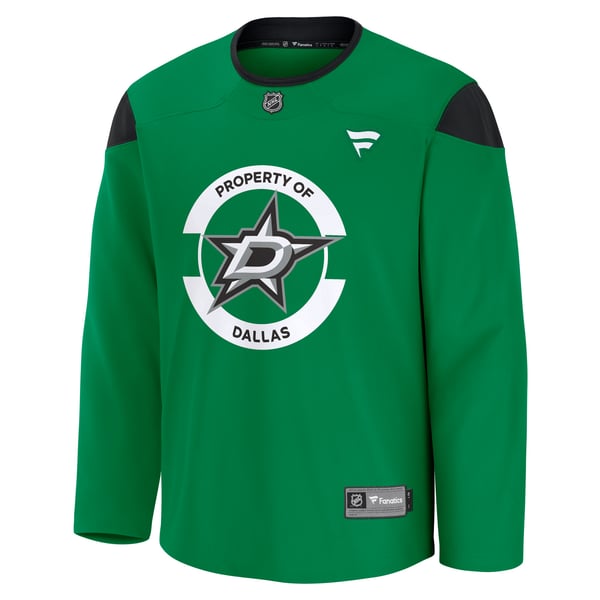 Men's Dallas Stars Fanatics Kelly Green Practice Jersey - Image 3