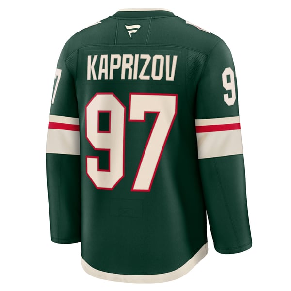 Men's Minnesota Wild Kirill Kaprizov Fanatics Green Home Premium Jersey - Image 4