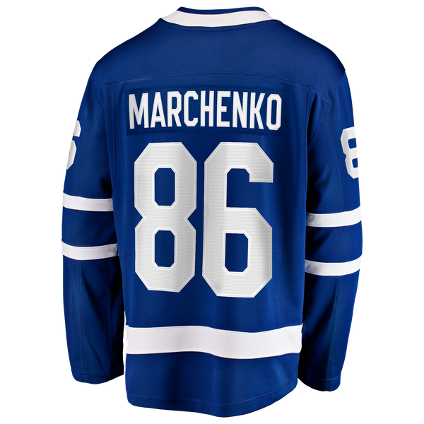 Men's Toronto Maple Leafs Kirill Marchenko Fanatics Blue Home Breakaway Jersey - Image 4