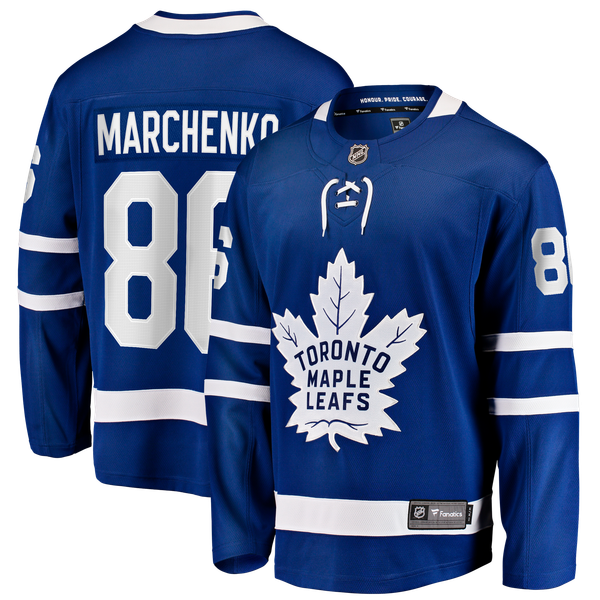 Men's Toronto Maple Leafs Kirill Marchenko Fanatics Blue Home Breakaway Jersey - Image 1
