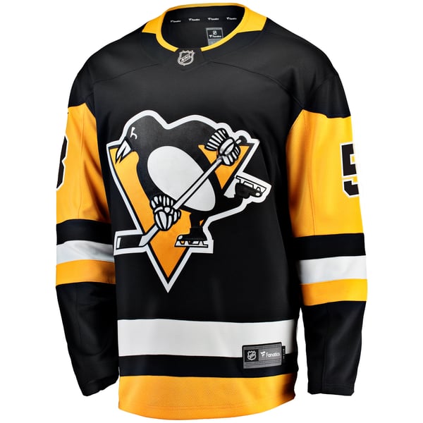 Men's Pittsburgh Penguins Kris Letang Fanatics Black Home Breakaway Jersey - Image 3