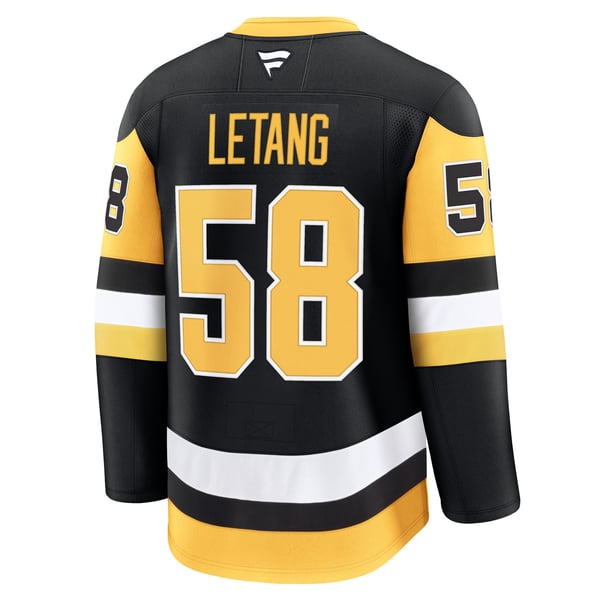 Men's Pittsburgh Penguins Kris Letang Fanatics Black Home Premium Jersey - Image 4