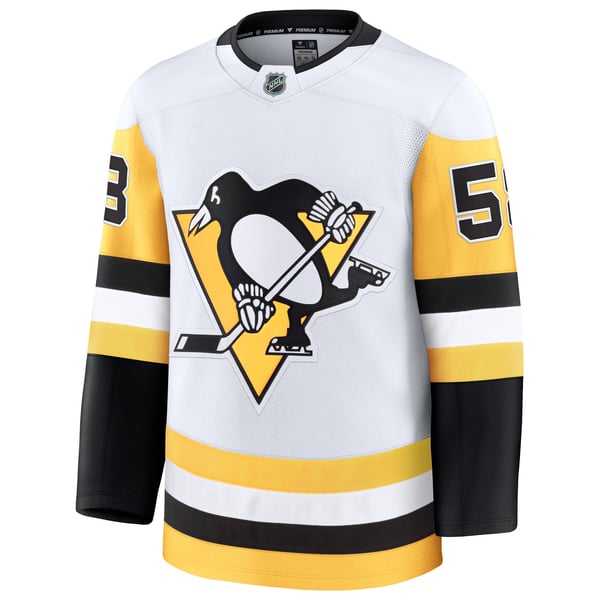 Men's Pittsburgh Penguins Kris Letang Fanatics White  Premium Jersey - Image 3