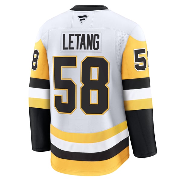 Men's Pittsburgh Penguins Kris Letang Fanatics White  Premium Jersey - Image 4