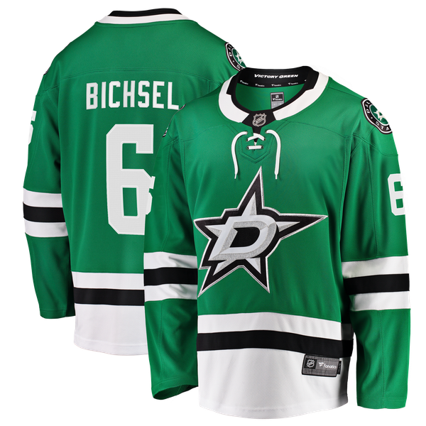 Men's Dallas Stars Lian Bichsel Fanatics Kelly Green Home Breakaway Jersey - Image 2