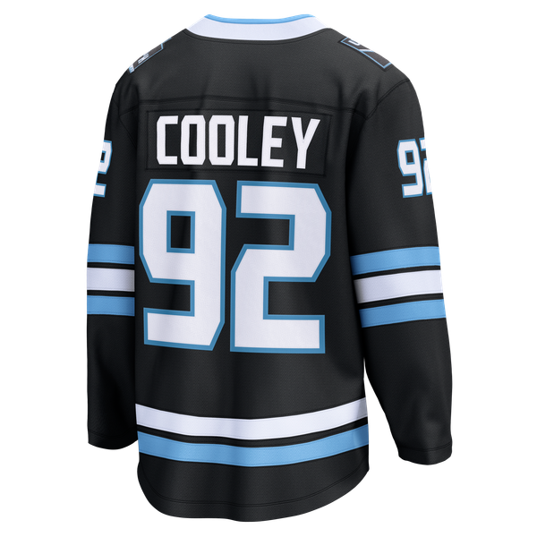 Men's Utah Mammoth Logan Cooley Fanatics Black Home Breakaway Jersey - Image 4