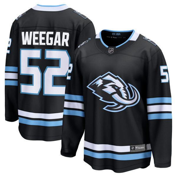 Men's Utah Mammoth MacKenzie Weegar Fanatics Black Home Breakaway Jersey - Image 2