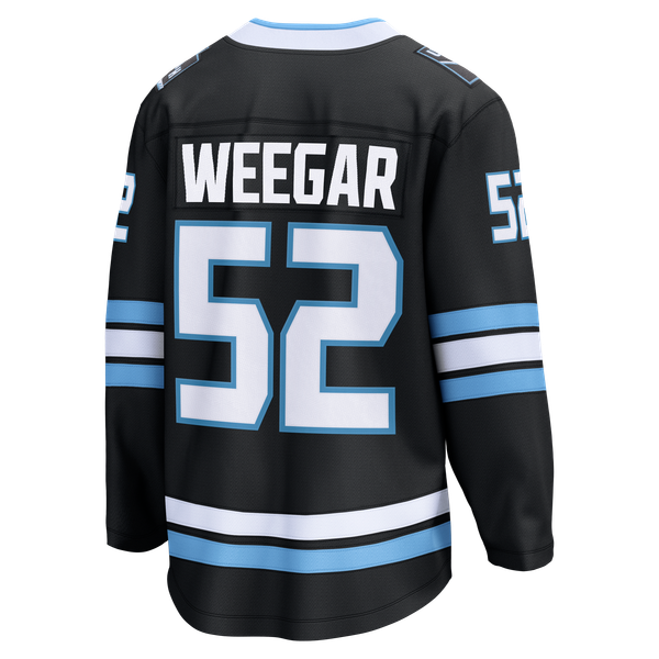 Men's Utah Mammoth MacKenzie Weegar Fanatics Black Home Breakaway Jersey - Image 4