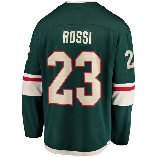 Men's Minnesota Wild Marco Rossi Fanatics Green Home Breakaway Player Jersey - Image 4