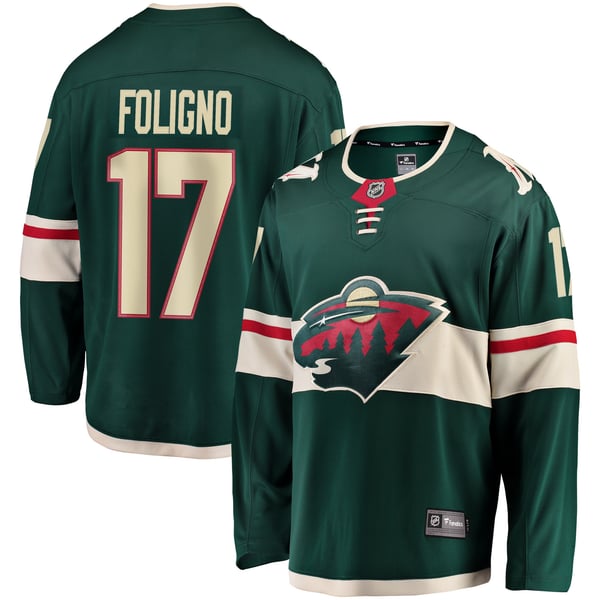 Men's Minnesota Wild Marcus Foligno Fanatics Green Breakaway Jersey - Image 2