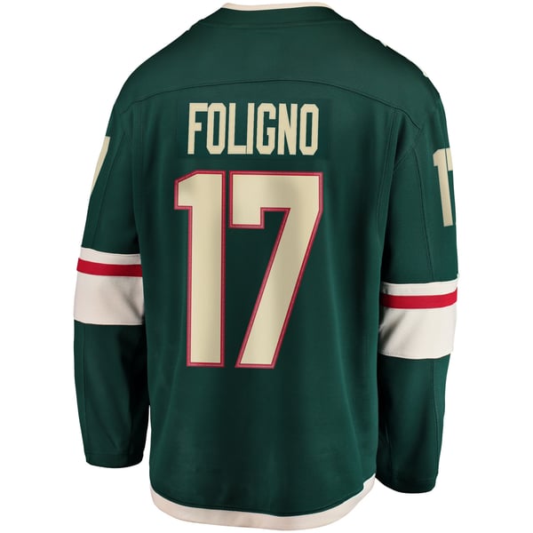 Men's Minnesota Wild Marcus Foligno Fanatics Green Breakaway Jersey - Image 4