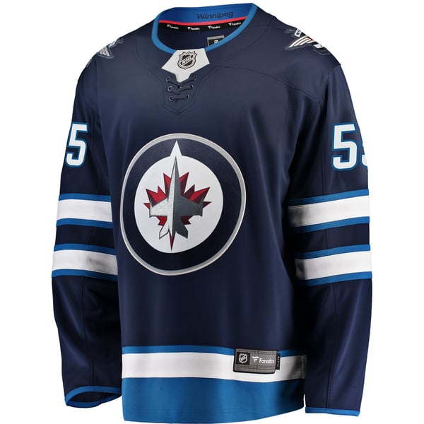 Men's Winnipeg Jets Mark Scheifele Fanatics Navy Breakaway Replica Jersey - Image 3