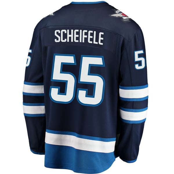Men's Winnipeg Jets Mark Scheifele Fanatics Navy Breakaway Replica Jersey - Image 4