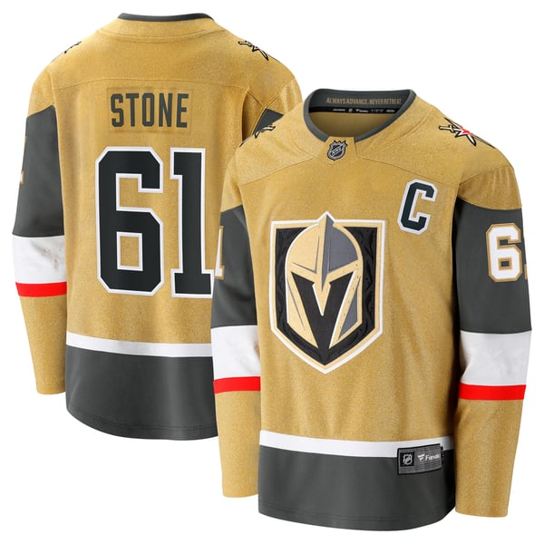 Men's Vegas Golden Knights Mark Stone Fanatics Gold Home Breakaway Jersey - Image 2