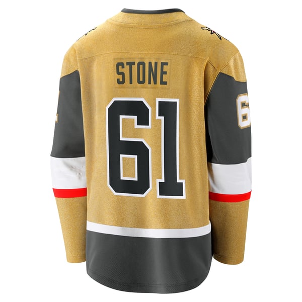 Men's Vegas Golden Knights Mark Stone Fanatics Gold Home Breakaway Jersey - Image 4