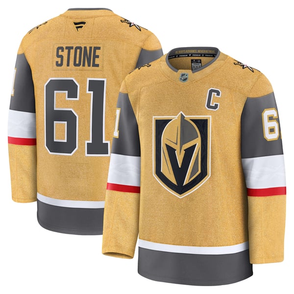 Men's Vegas Golden Knights Mark Stone Fanatics Gold Home Premium Jersey - Image 2