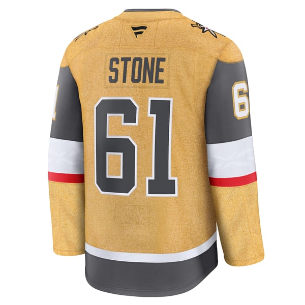 Men's Vegas Golden Knights Mark Stone Fanatics Gold Home Premium Jersey - Image 4