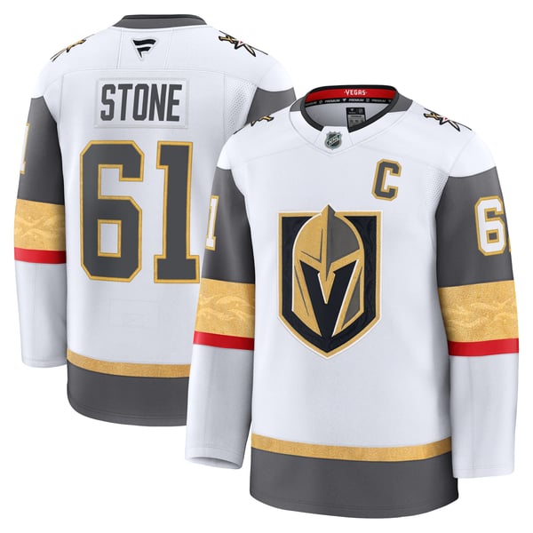 Men's Vegas Golden Knights Mark Stone Fanatics White Away Premium Jersey - Image 2